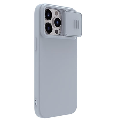 For iPhone 15 Pro Max NILLKIN CamShield MagSafe Liquid Silicone Phone Case(Grey) - iPhone 15 Pro Max Cases by NILLKIN | Online Shopping UK | buy2fix