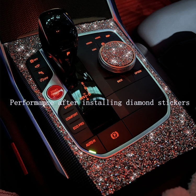 For Ford Mustang 2015-2020 2pcs Car Volume Button Diamond Decoration Sticker, Left and Right Drive - Car Interior Mouldings by buy2fix | Online Shopping UK | buy2fix