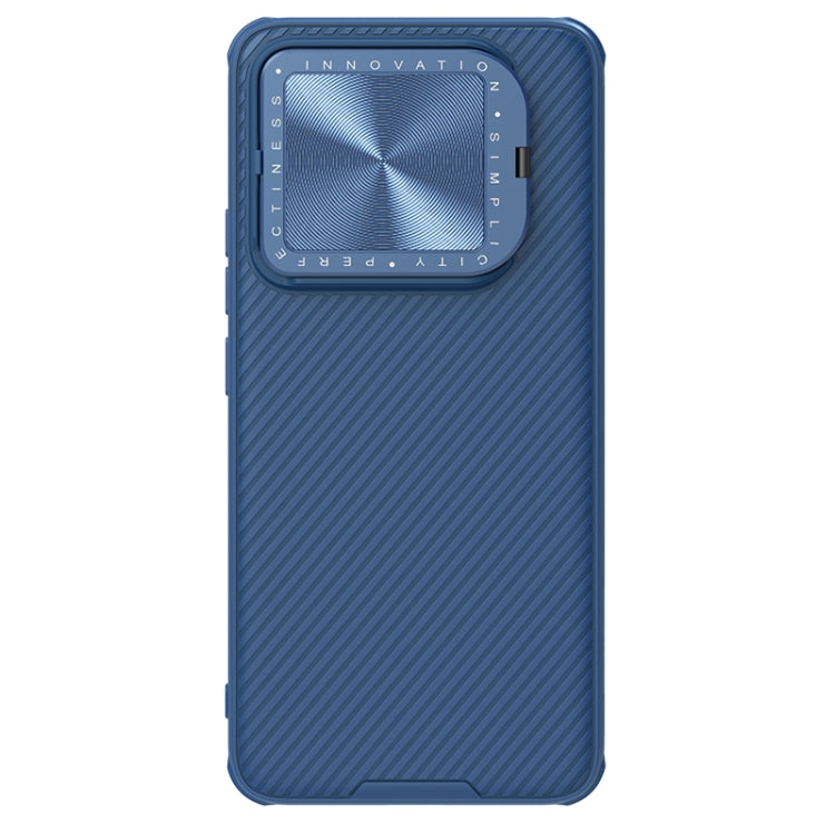 For Xiaomi 14 Pro NILLKIN Black Mirror Prop CD Texture Mirror Phone Case(Blue) - 14 Pro Cases by NILLKIN | Online Shopping UK | buy2fix