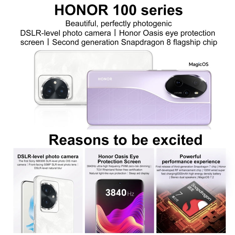 Honor 100, 16GB+512GB, Screen Fingerprint Identification, 6.7 inch MagicOS 7.2 Snapdragon 7 Gen 3 Octa Core up to 2.63GHz, Network: 5G, NFC, OTG, Support Google Play(Blue) - Honor by Huawei | Online Shopping UK | buy2fix