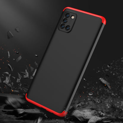 For Samsung Galaxy A31 GKK Three Stage Splicing Full Coverage PC Protective Case(Black Red) - Samsung Accessories by GKK | Online Shopping UK | buy2fix