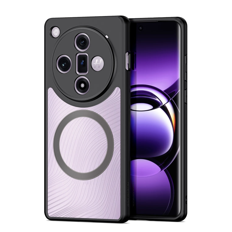 For OPPO Find X7 DUX DUCIS Aimo Mag Series TPU + PC MagSafe Frosted Feel Phone Case(Black) - Find X7 Cases by DUX DUCIS | Online Shopping UK | buy2fix