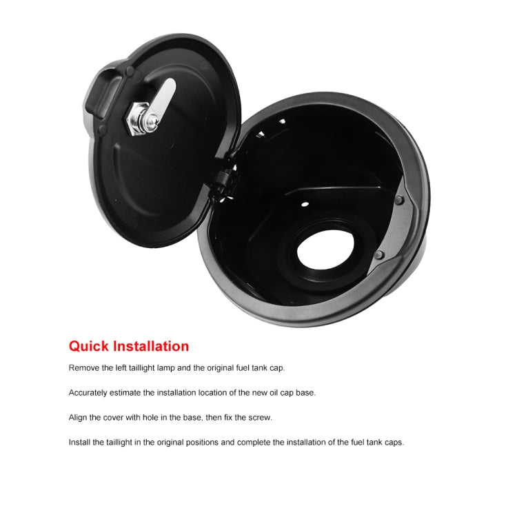Car Modified Aluminum Alloy Oil Cap Engine Tank Cover for Jeep Wrangler JL JLU 2018-2019 - In Car by buy2fix | Online Shopping UK | buy2fix