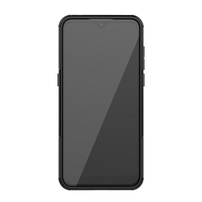 For Alcatel 3L (2020) Tire Texture Shockproof TPU + PC Protective Case with Holder(Black) - Alcatel Cases by buy2fix | Online Shopping UK | buy2fix