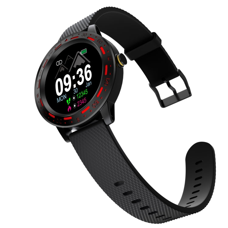 S18 1.3 inch TFT Screen IP67 Waterproof Smart Watch Bracelet, Support Sleep Monitor / Heart Rate Monitor / Blood Pressure Monitoring(Black Red) - Smart Wear by buy2fix | Online Shopping UK | buy2fix