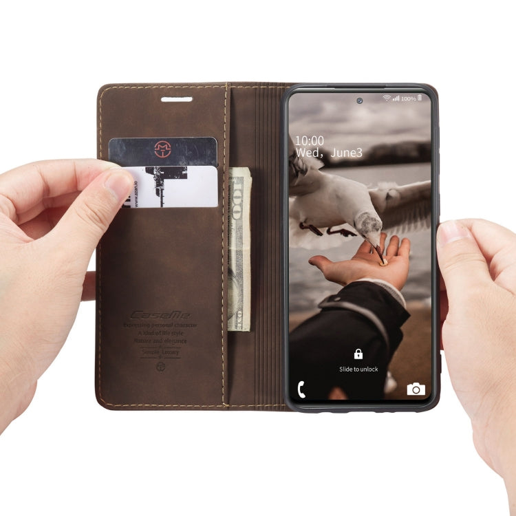 For Samsung Galaxy S20 FE CaseMe 013 Multifunctional Horizontal Flip Leather Case with Holder & Card Slot & Wallet(Coffee) - Galaxy S20 FE Cases by CaseMe | Online Shopping UK | buy2fix