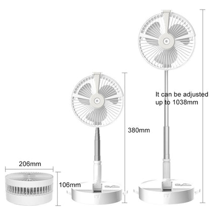 Humidifying and Moisturizing Spray Fan USB Charging Desktop Portable Folding Fan (White) - Consumer Electronics by buy2fix | Online Shopping UK | buy2fix