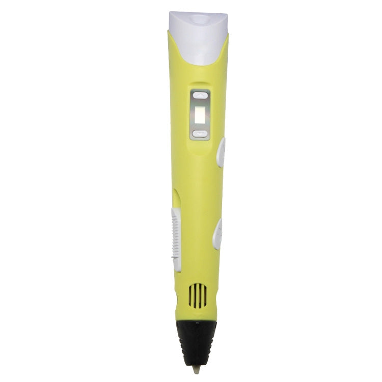 Hand-held 3D Printing Pen, UK Plug (Yellow) - Consumer Electronics by buy2fix | Online Shopping UK | buy2fix