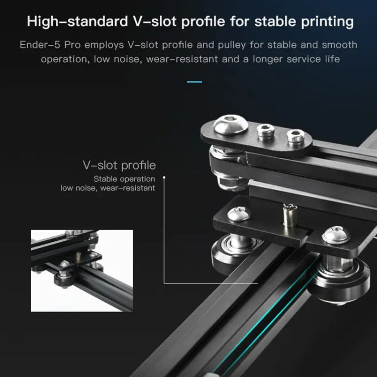 CREALITY Ender-5 Pro Silent Mainboard Double Y-axis DIY 3D Printer, Print Size : 22 x 22 x 30cm, EU Plug - 3D Printer by Creality | Online Shopping UK | buy2fix