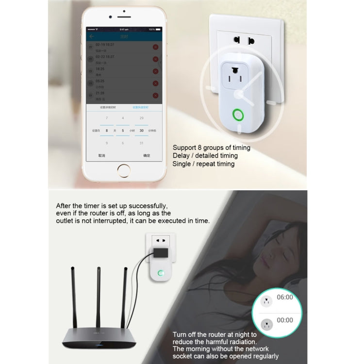 Sonoff S20 WiFi Smart Power Plug Socket Wireless Remote Control Timer Power Switch, Compatible with Alexa and Google Home, Support iOS and Android, US Plug - Consumer Electronics by Sonoff | Online Shopping UK | buy2fix