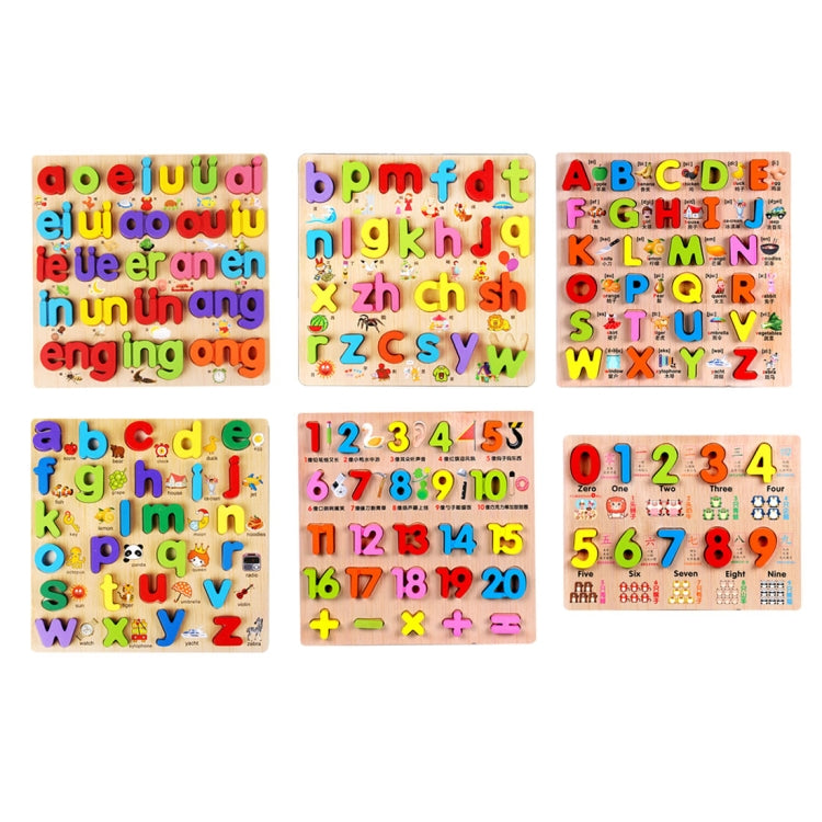 Baby Kids Wooden Puzzles Toys Educational Jigsaw Board Puzzle Toys Cognitive Plate(0-9 Arabic Numerals) - DIY Developmental Toys by buy2fix | Online Shopping UK | buy2fix