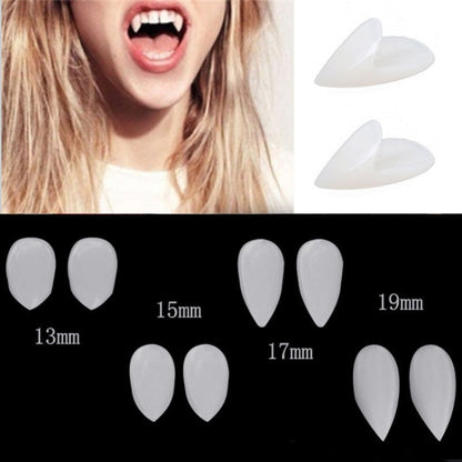 1 Pair 15mm Halloween Party Dentures Props Vampire Zombie Devil Fangs Teeth - Home & Garden by buy2fix | Online Shopping UK | buy2fix