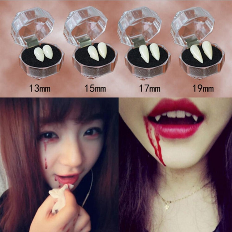 1 Pair 15mm Halloween Party Dentures Props Vampire Zombie Devil Fangs Teeth - Home & Garden by buy2fix | Online Shopping UK | buy2fix
