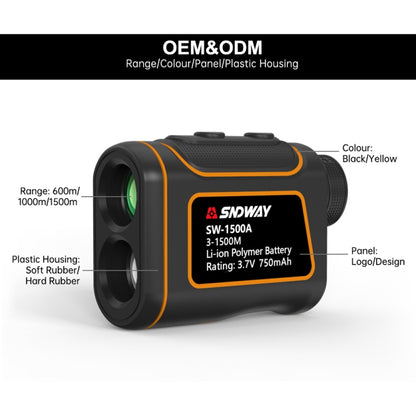 SNDWAY SW1000A Handheld Outdoor Waterproof Telescope Range Finder Distance Measurer, 1000m - Laser Rangefinder by SNDWAY | Online Shopping UK | buy2fix