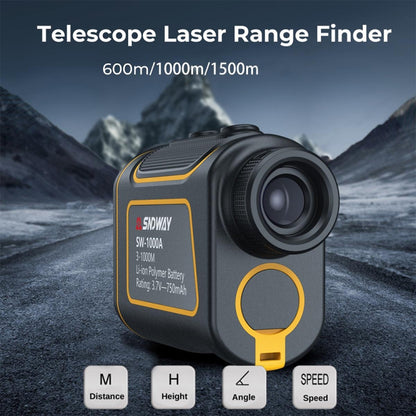 SNDWAY SW1000A Handheld Outdoor Waterproof Telescope Range Finder Distance Measurer, 1000m - Laser Rangefinder by SNDWAY | Online Shopping UK | buy2fix