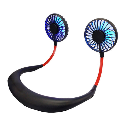 Creative Mini Hanging Neck Type Fan Outdoor LED Fan (Black) - Consumer Electronics by buy2fix | Online Shopping UK | buy2fix