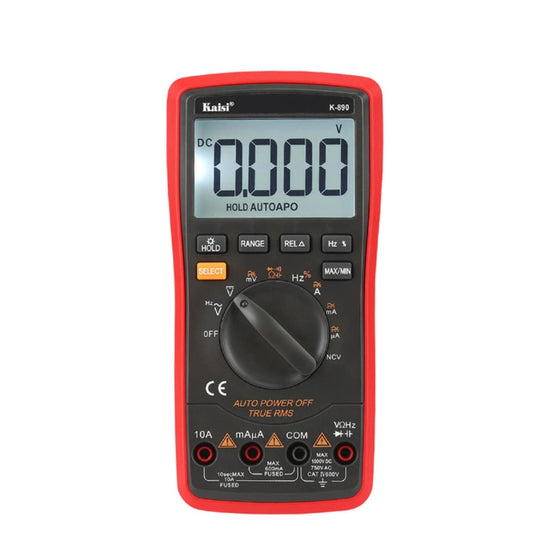 Kaisi K-890 Professional LCD Digital Multimeter Electrical Handheld Digital Multimeter Tester - Consumer Electronics by Kaisi | Online Shopping UK | buy2fix