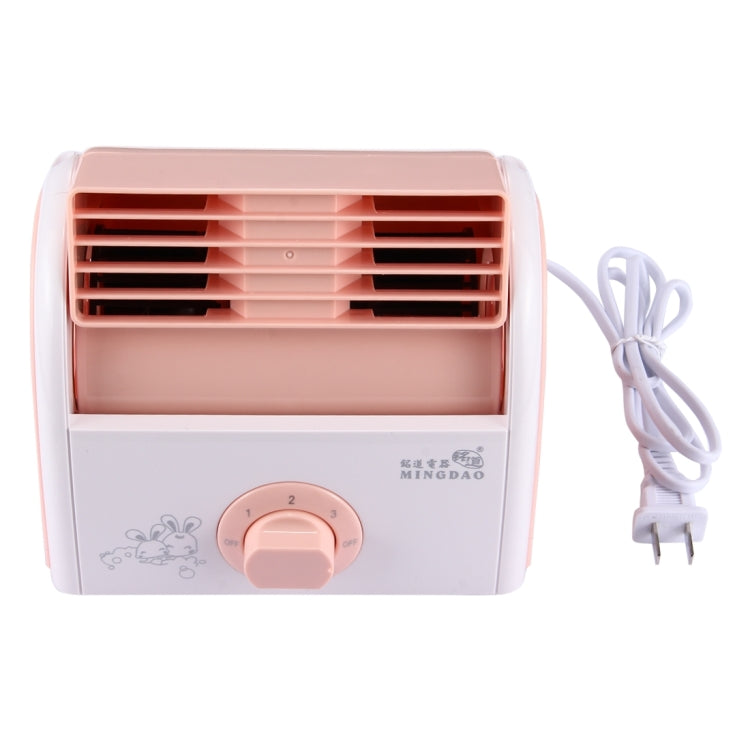 30W Turbine No Blade Mini Desktop Mute Fan for Dormitory / Bedroom / Living Room / Office, 3 Kinds Speed Mode, AC 220V(Pink) - Consumer Electronics by buy2fix | Online Shopping UK | buy2fix