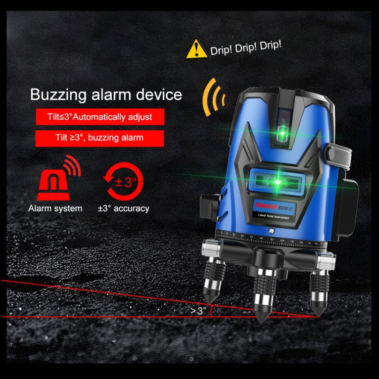 MBOOS LD Blue Light 5 Line Outdoor Laser Level Instrument with Suitcase & 1m Tripod - Consumer Electronics by buy2fix | Online Shopping UK | buy2fix