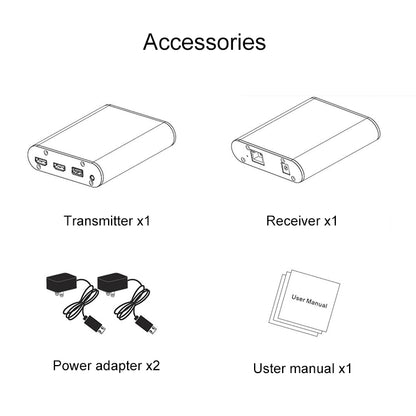 CAT871 HDMI Extender (Receiver & Sender) over CAT5e/CAT6 Cable with IR, Transmission Distance: 120m(UK Plug) - Amplifier by buy2fix | Online Shopping UK | buy2fix