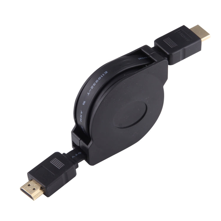 1m HDMI Male to HDMI Male Retractable Video Audio Connector Adapter Cable with Mini HDMI & Micro HDMI Adapters for HDTV Monitor & Projector & PC & Cameras & Tablets & Smartphones -  by buy2fix | Online Shopping UK | buy2fix