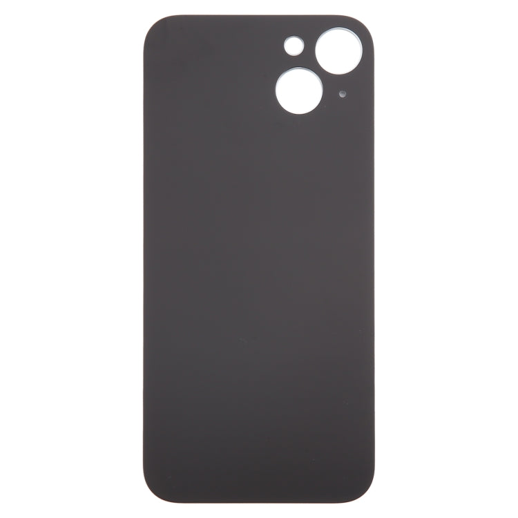 For iPhone 15 Plus Easy Replacement Big Camera Hole Glass Back Battery Cover(Black) -  by buy2fix | Online Shopping UK | buy2fix