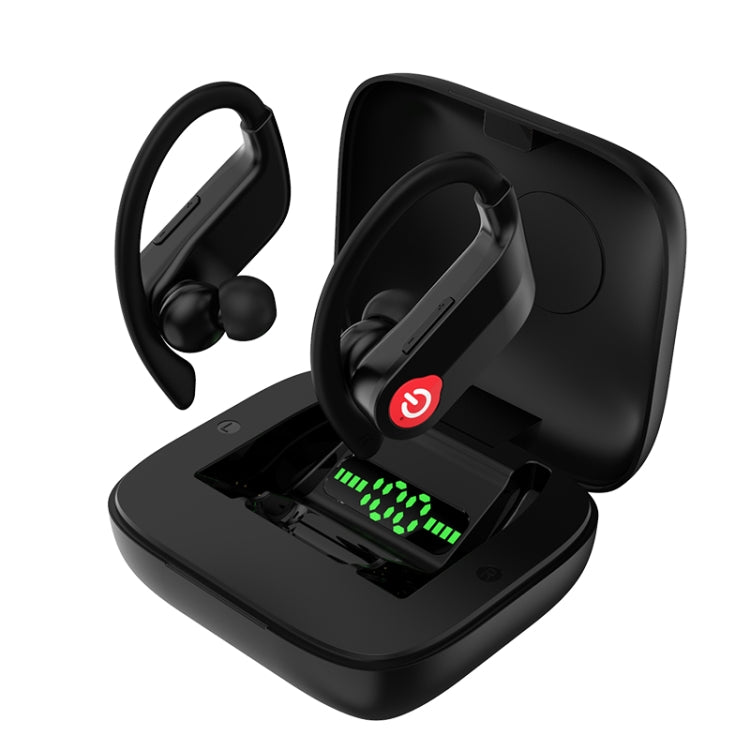 Q83 Wireless Ear-mounted Sports Bluetooth Earphone with Charging Box, Supports Three-screen LED Power Display & Power Bank - Bluetooth Earphone by buy2fix | Online Shopping UK | buy2fix