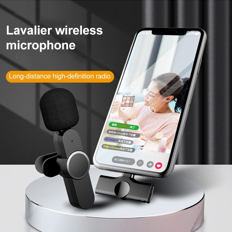 8 Pin Interface Live Broadcast Wireless Lavalier Microphone - Consumer Electronics by buy2fix | Online Shopping UK | buy2fix