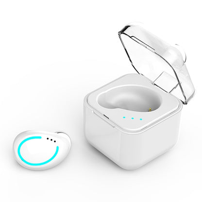 M-B8 Bluetooth 5.0 Mini Invisible In-ear Stereo Wireless Bluetooth Earphone with Charging Box (White) - TWS Earphone by buy2fix | Online Shopping UK | buy2fix