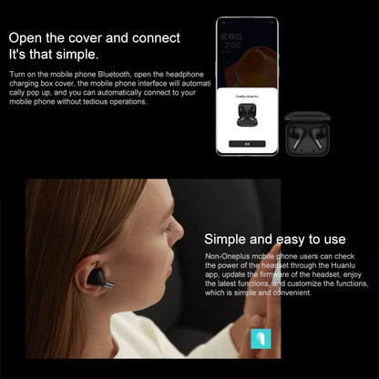 Original OnePlus Buds Pro TWS ANC Waterproof Bluetooth Earphone(Black) - TWS Earphone by OnePlus | Online Shopping UK | buy2fix