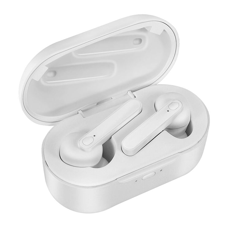 DT-5 IPX Waterproof Bluetooth 5.0 Wireless Bluetooth Earphone with Magnetic Charging Box, Support Call & Power Bank Function(White) - Bluetooth Earphone by buy2fix | Online Shopping UK | buy2fix