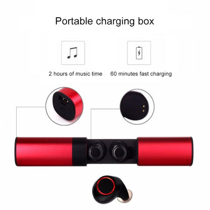 Drawer Type S2 Ear-in TWS Bluetooth V5.0 Wireless Earphones(Grey) - TWS Earphone by buy2fix | Online Shopping UK | buy2fix