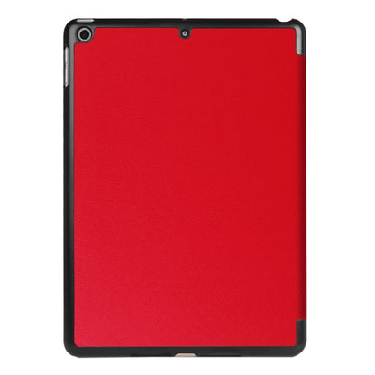 For iPad 9.7 (2018) & iPad 9.7 (2017) Custer Texture Horizontal Flip Leather Case with Three-folding Holder & Sleep / Wake-up Function(Red) - iPad 9.7 (2018) & (2017) Cases by buy2fix | Online Shopping UK | buy2fix