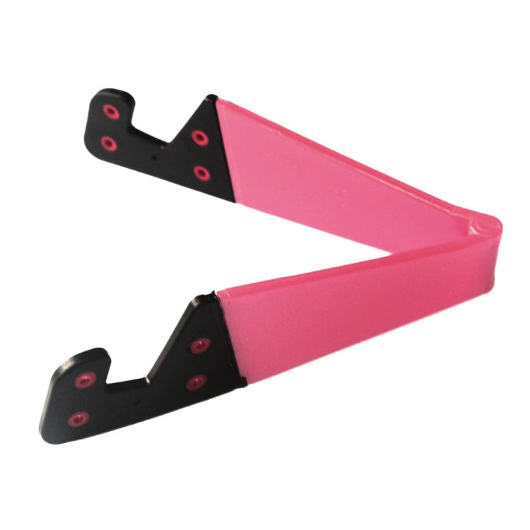 V Shape Universal Mobile Phone Tablet Bracket Holder (Rose Red) - Desktop Holder by buy2fix | Online Shopping UK | buy2fix