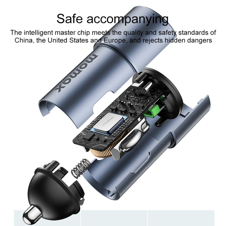 MOMAX UC15 38W PD + QC3.0 Dual Ports Car Charger - Car Charger by MOMAX | Online Shopping UK | buy2fix