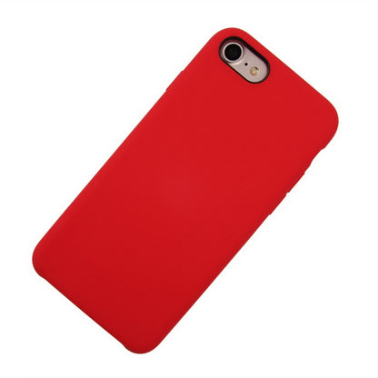 For iPhone SE 2020 & 8 & 7 Pure Color Liquid Silicone + PC Shockproof Defender Case(Red) - More iPhone Cases by buy2fix | Online Shopping UK | buy2fix