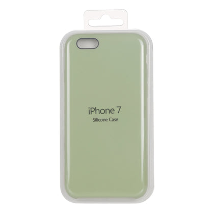 Pure Color Liquid Silicone + PC Shockproof Defender Case For iPhone SE 2020 & 8 & 7(Mint Green) - More iPhone Cases by buy2fix | Online Shopping UK | buy2fix