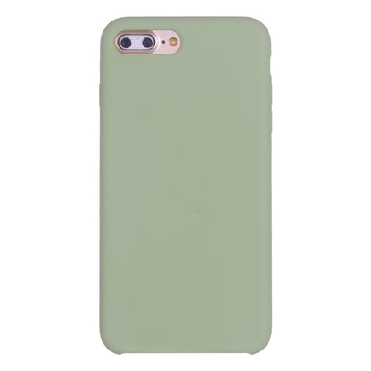 Pure Color Liquid Silicone Case for iPhone 8 Plus & 7 Plus(Mint Green) - More iPhone Cases by buy2fix | Online Shopping UK | buy2fix