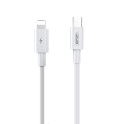 REMAX Marlik Series RC-183i PD 20W USB-C / Type-C to 8 Pin Interface Fast Charging Data Cable, Cable Length: 2m (White) - Normal Style Cable by REMAX | Online Shopping UK | buy2fix