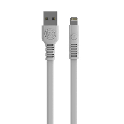 WK WDC-066i 2.1A 8 Pin Flushing Charging Data Cable, Length: 2m(White) - Normal Style Cable by WK | Online Shopping UK | buy2fix