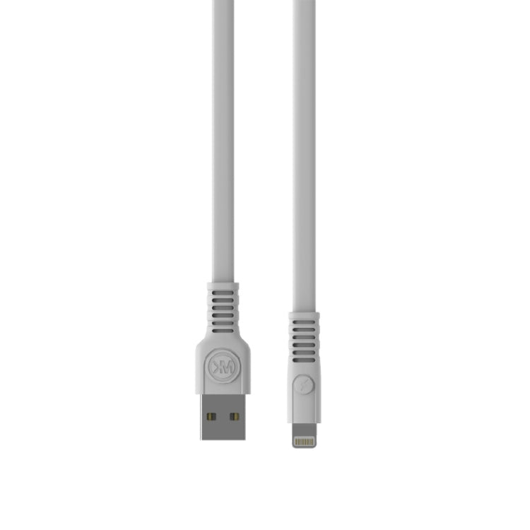 WK WDC-066i 2.1A 8 Pin Flushing Charging Data Cable, Length: 2m(White) - Normal Style Cable by WK | Online Shopping UK | buy2fix