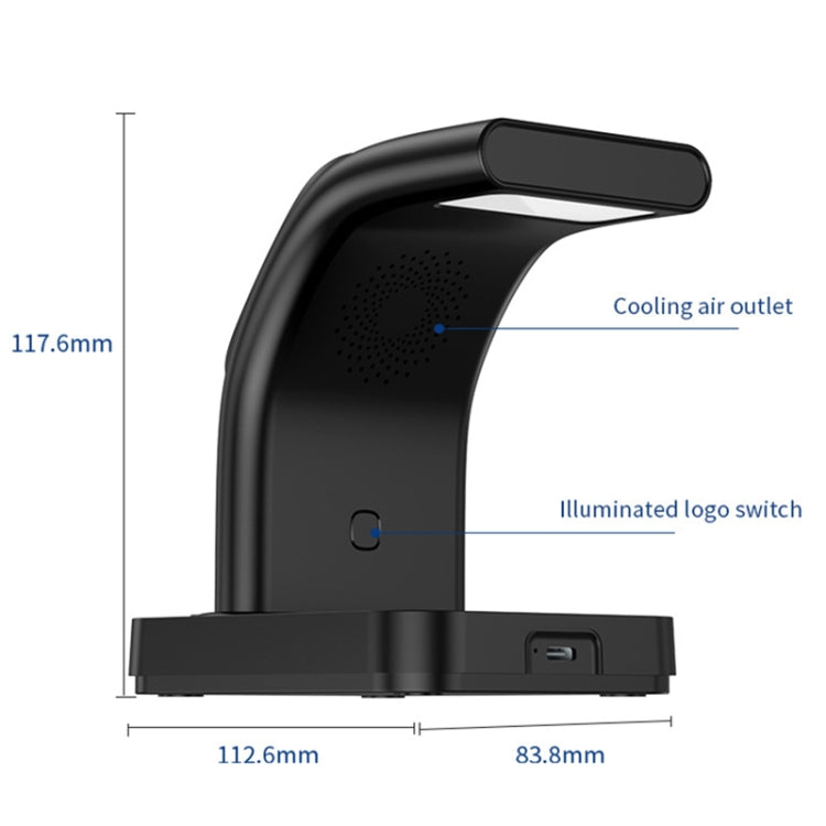 YP-HY05 15W 5 in 1 Magnetic Multifunctional Wireless Charger with Clock (White) - Wireless Charger by buy2fix | Online Shopping UK | buy2fix