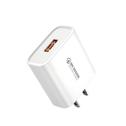 WK WP-U57 Max 18W Maxspeed QC3.0 Fast Charger (US Plug) - Apple Accessories by WK | Online Shopping UK | buy2fix