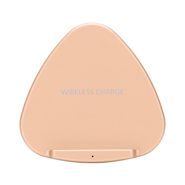 QK11 10W ABS + PC Fast Charging Qi Wireless Charger Pad(Gold) - Apple Accessories by buy2fix | Online Shopping UK | buy2fix