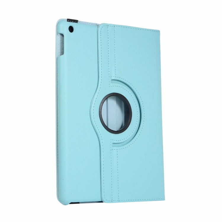 For iPad 10.2 / iPad Air 2019 10.5 / iPad 10.2 2020 Litchi Texture Horizontal Flip 360 Degrees Rotation Leather Case(Sky Blue) - iPad 10.2 Cases by buy2fix | Online Shopping UK | buy2fix