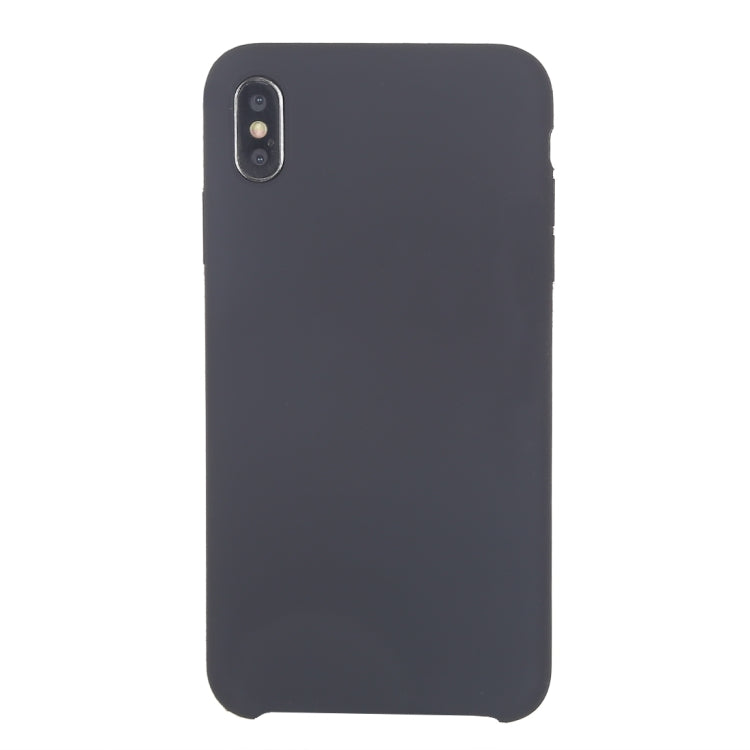 For iPhone XR Four Corners Full Coverage Liquid Silicone Case(Dark Gray) - More iPhone Cases by buy2fix | Online Shopping UK | buy2fix