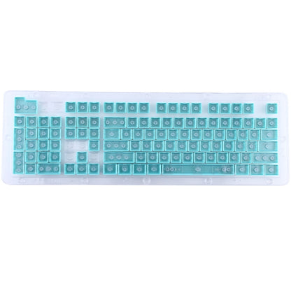 104 Keys Double Shot PBT Backlit Keycaps for Mechanical Keyboard (Mint Blue) -  by buy2fix | Online Shopping UK | buy2fix