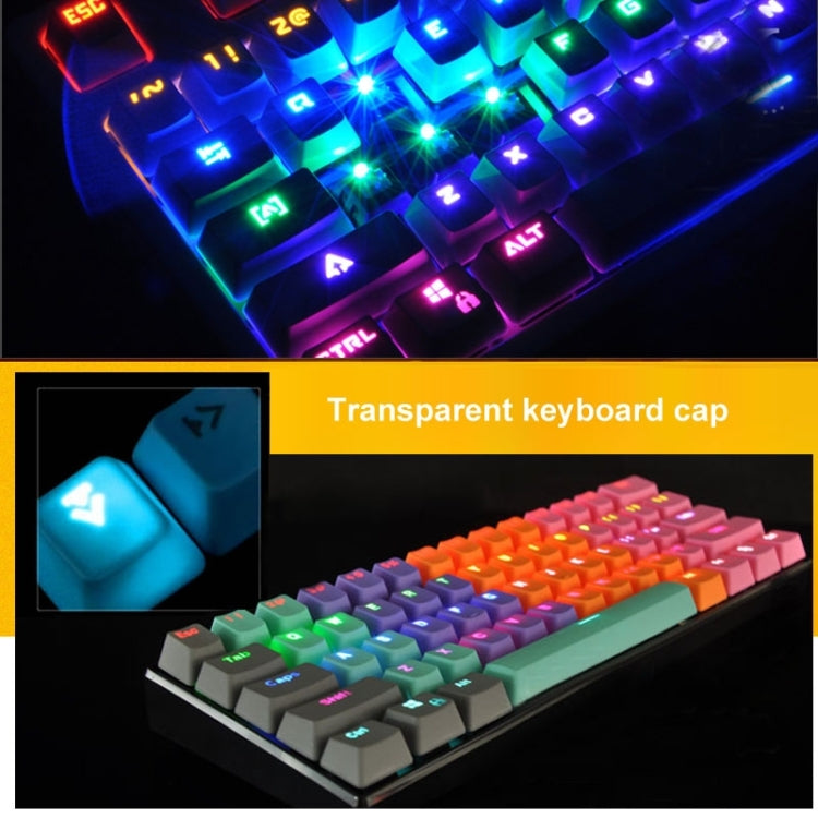 104 Keys Double Shot PBT Backlit Keycaps for Mechanical Keyboard(Blue) - Silicone / Sticker by buy2fix | Online Shopping UK | buy2fix