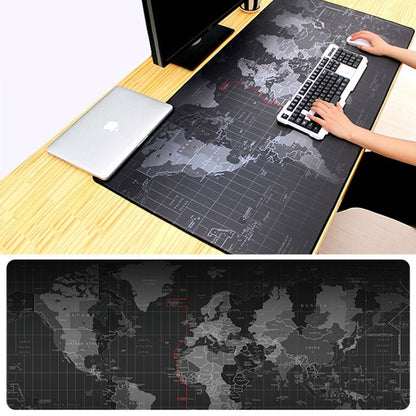 Extended Large Anti-Slip World Map Pattern Soft Rubber Smooth Cloth Surface Game Mouse Pad Keyboard Mat, Size: 60 x 30cm -  by buy2fix | Online Shopping UK | buy2fix