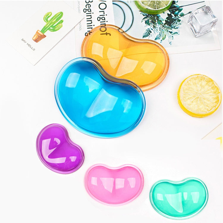 MONTIAN 2 PCS Transparent Silicone Bracer Heart-shaped Mouse Wrist Supporter, Random Color Delivery - Mouse Pads by buy2fix | Online Shopping UK | buy2fix